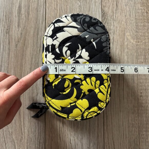 Vera Bradley Baroque Floral Pattern Jewelry Case Quilted Cotton Travel Organizer - Picture 16 of 17